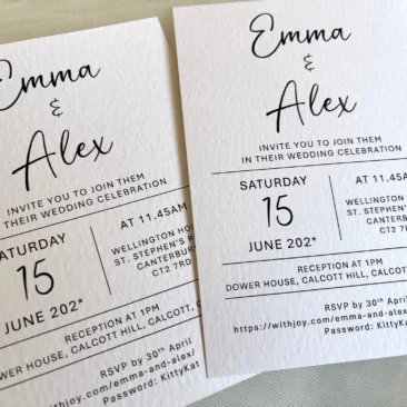 Modern Wedding Invitation Cards