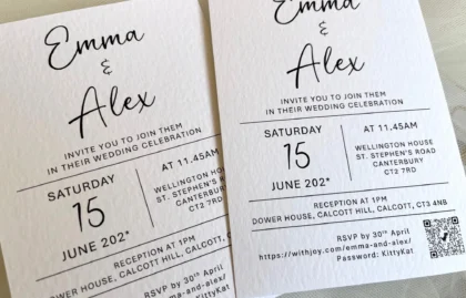 Modern Wedding Invitation Cards