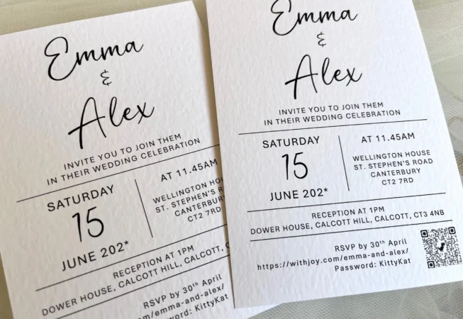 Modern Wedding Invitation Cards
