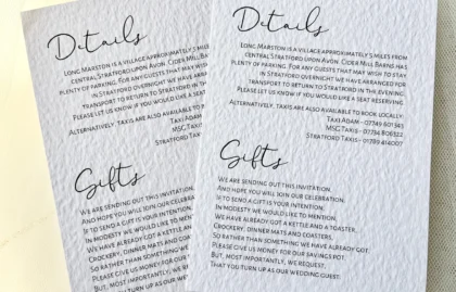 Minimalist Details Card