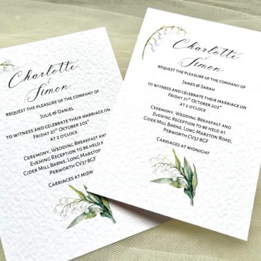 Lily of the Valley Wedding Invitations