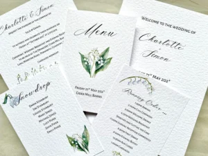 Lily of the Valley Wedding Stationery
