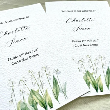 Lily of the Valley Ceremony Booklets