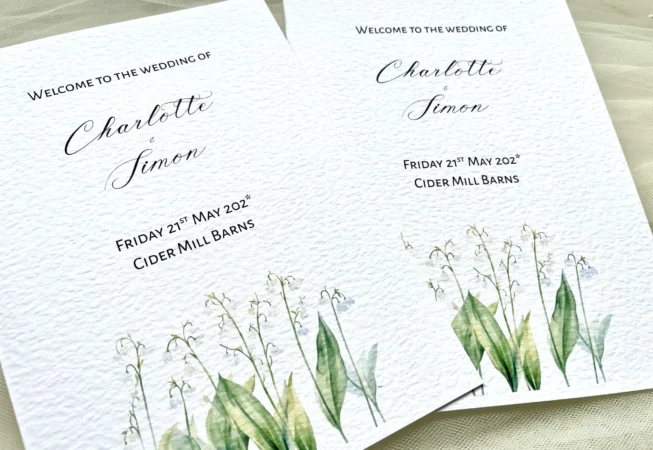 Lily of the Valley Ceremony Booklets