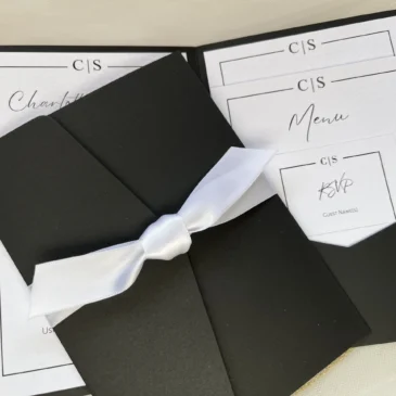 Introducing the Black Pocketfold Invitation